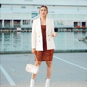 Tiger Print Midi Dress